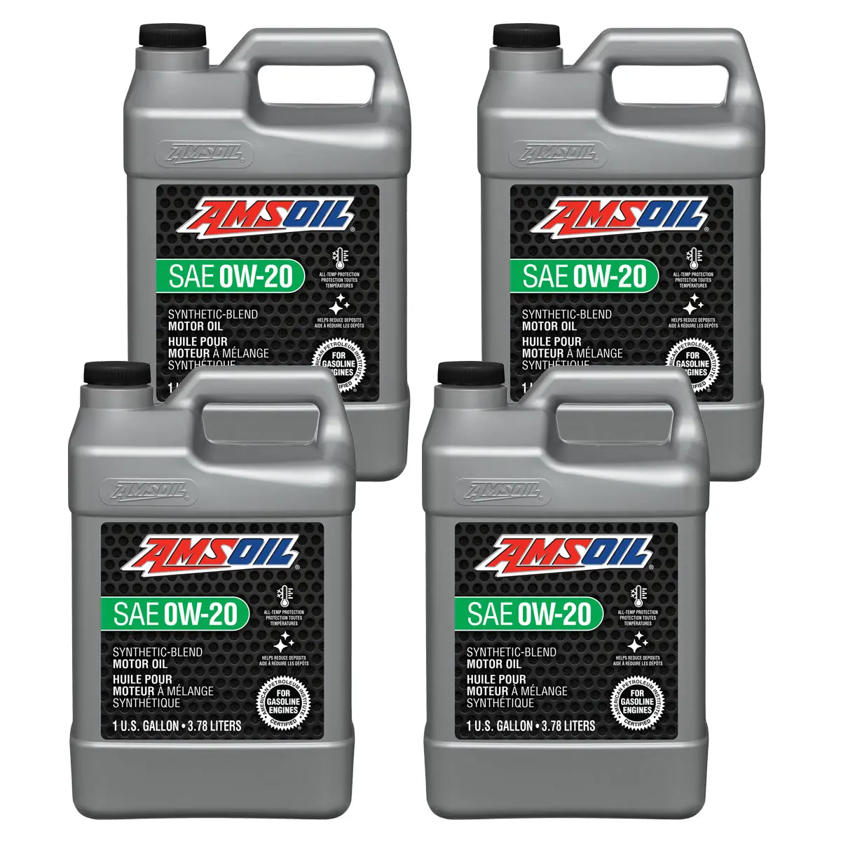 Amsoil 0W-20 Synthetic-Blend Motor Oil Case Of 4 1