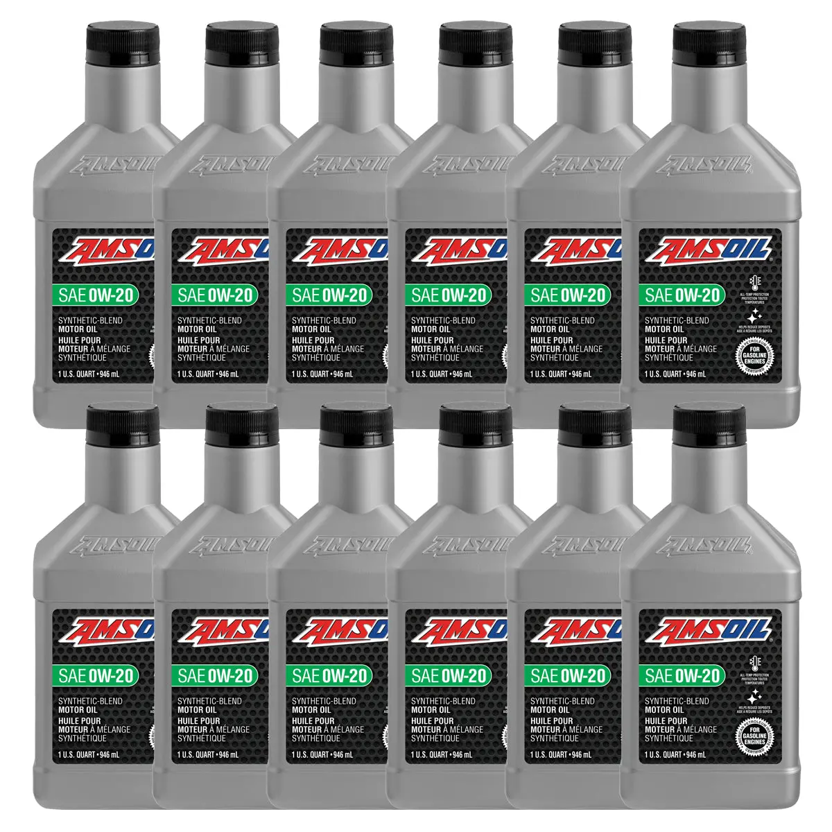 Amsoil 0W-20 Synthetic-Blend Motor Oil Case Of 12 1
