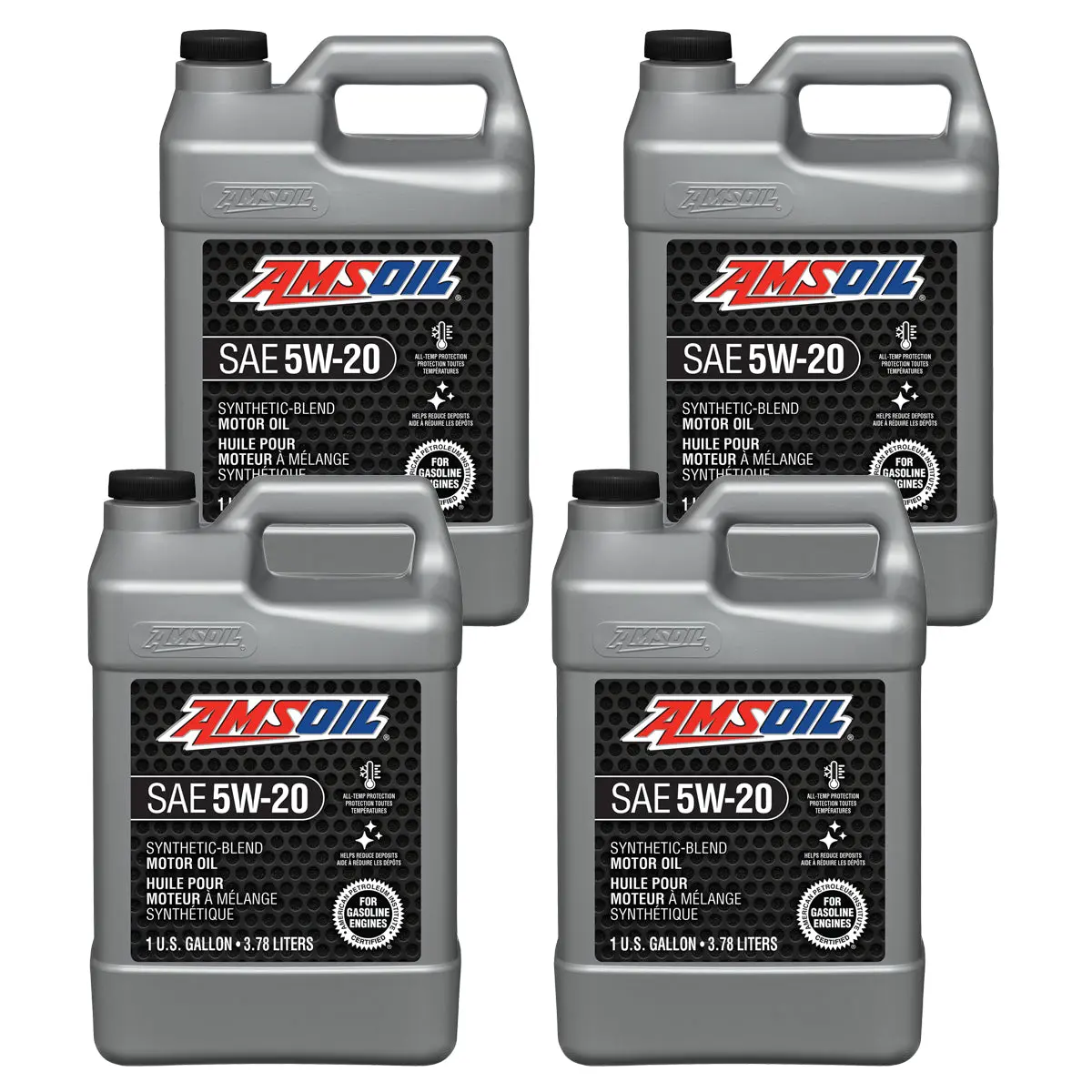 Amsoil 5W-20 Synthetic-Blend Motor Oil Case Of 4 1
