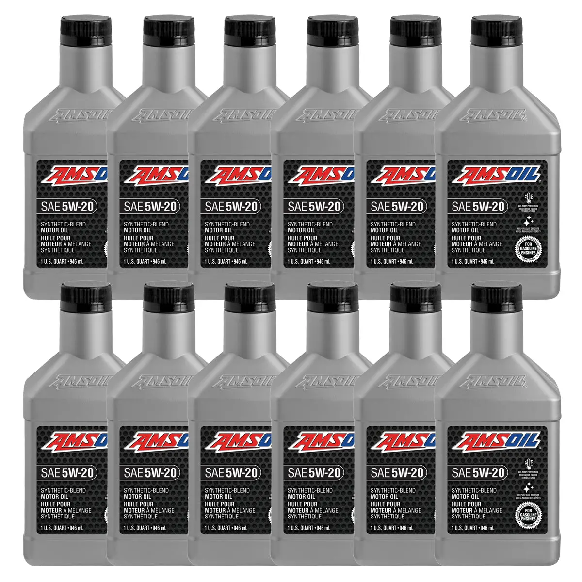 Amsoil 5W-20 Synthetic-Blend Motor Oil Case Of 12 1