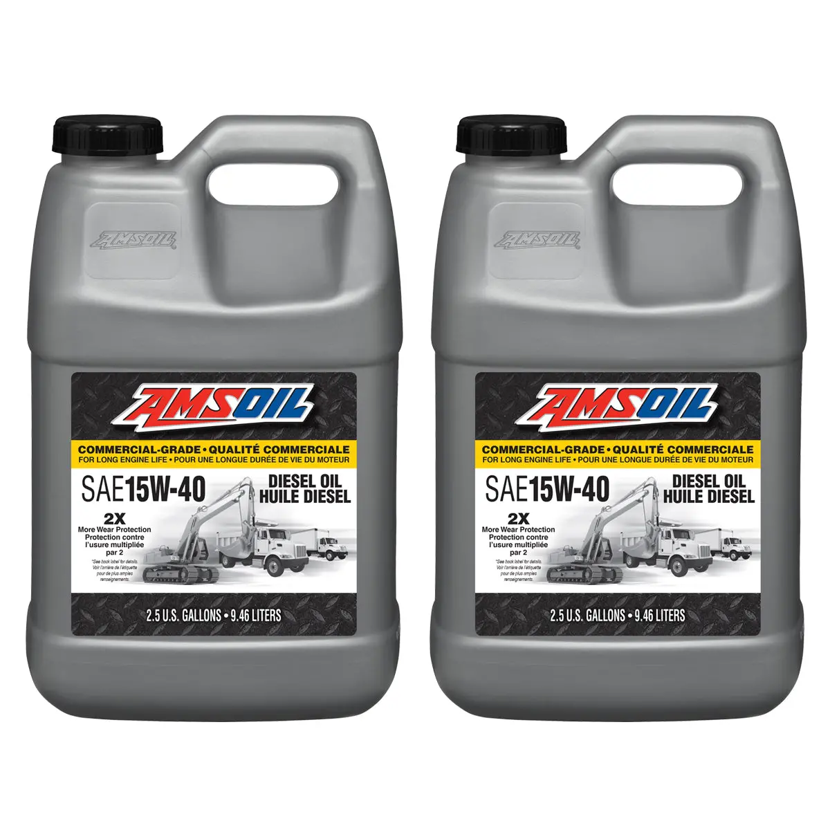 Amsoil 15W-40 Commercial Grade Diesel Oil Case Of 2 1