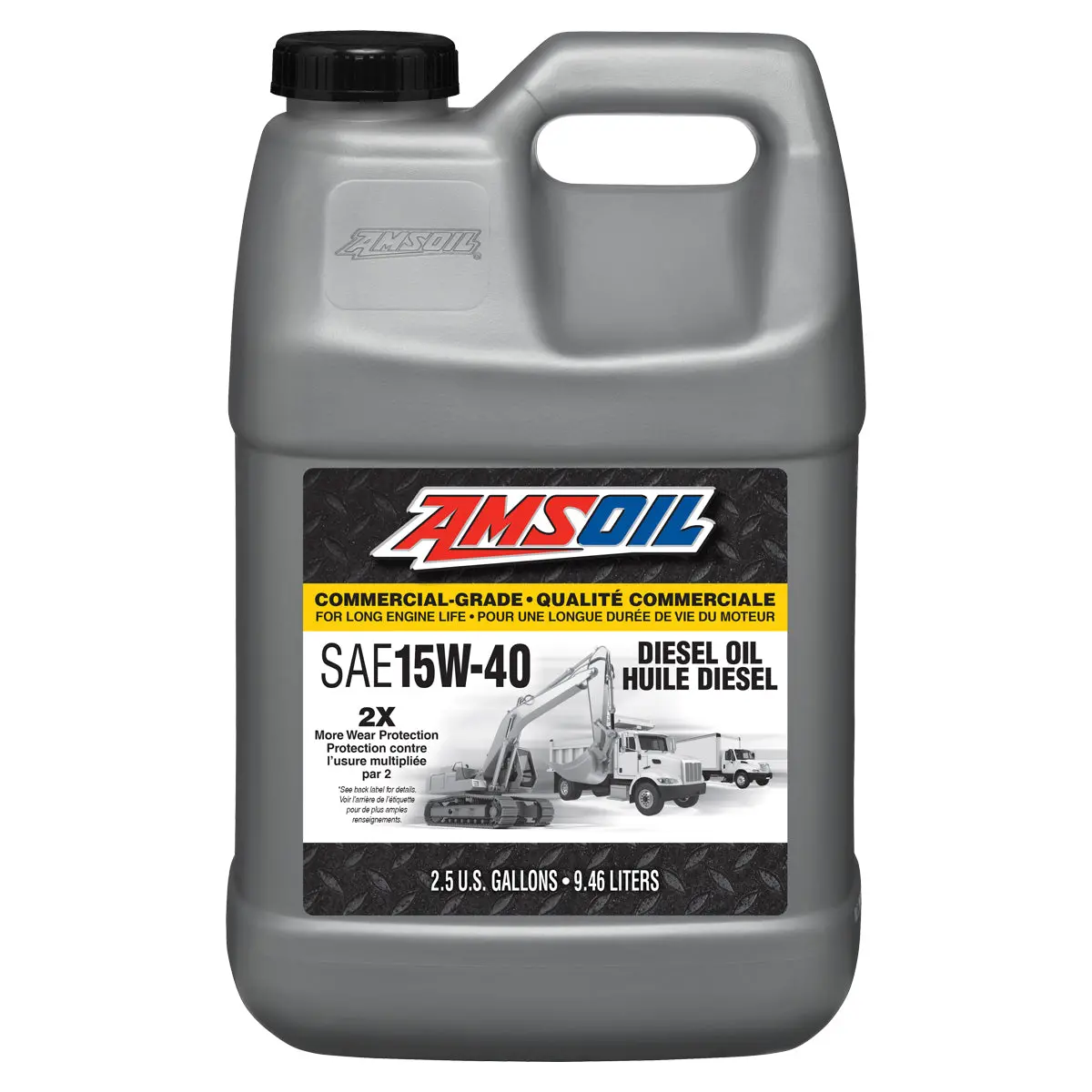 Amsoil 15W-40 Commercial Grade Diesel Oil 9.46 L Jug 1