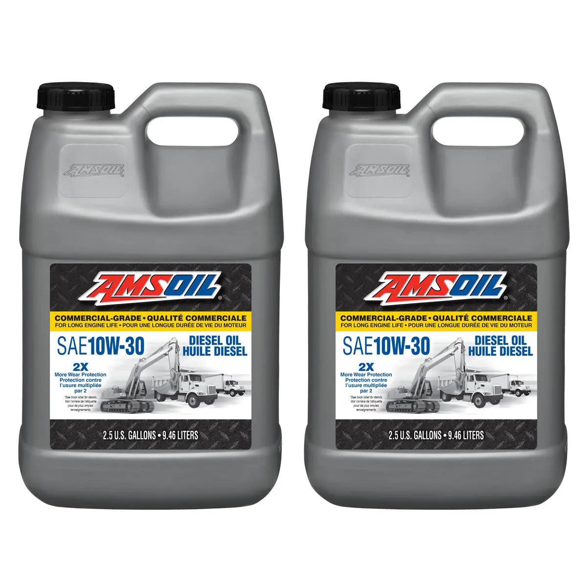 Amsoil 10W-30 Commercial-Grade Diesel Oil Case Of 2 1