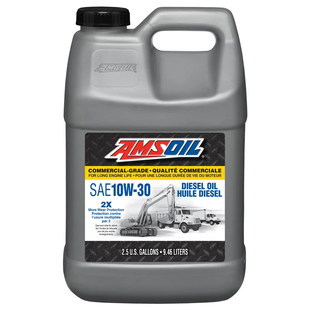 Amsoil 10W-30 Commercial-Grade Diesel Oil 9.46 Liter Jug 1