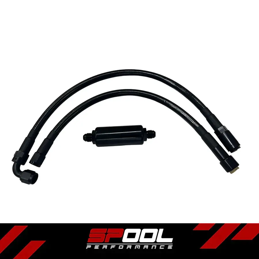 Bmw [N54/N55] E9x/E8x/E6x High Performance Stainless Steel 10 Micron In-Line Filter Unit 1