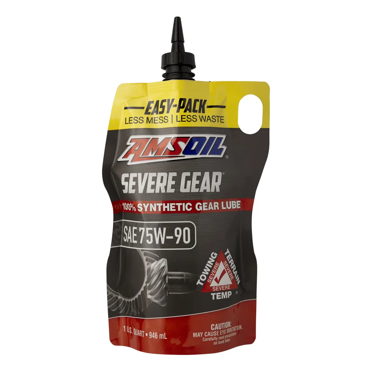 Amsoil Severe Gear 75W-90 100% Synthetic Gear Lube 946 Ml Easy-Pack 1