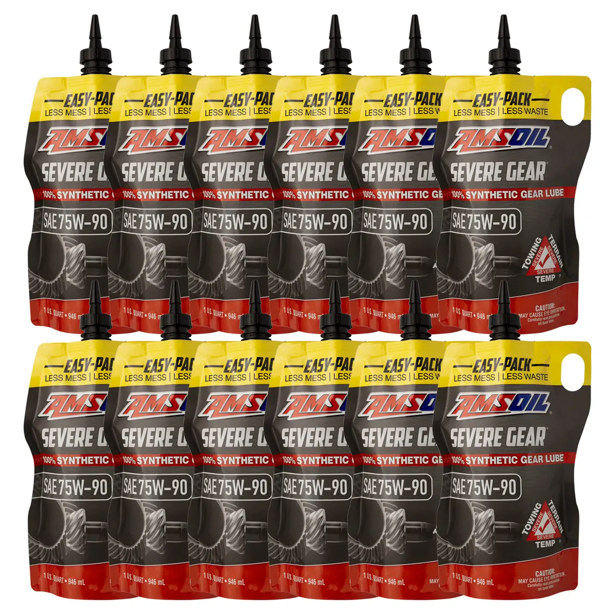 Amsoil Severe Gear 75W-90 100% Synthetic Gear Lube Case Of 12 1