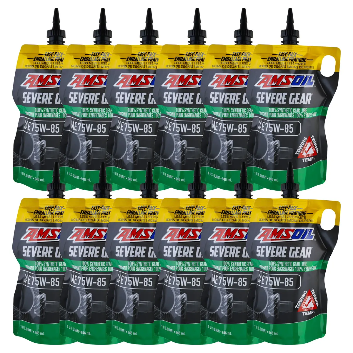 Amsoil Severe Gear 75W-85 100% Synthetic Gear Lube Case Of 12 1