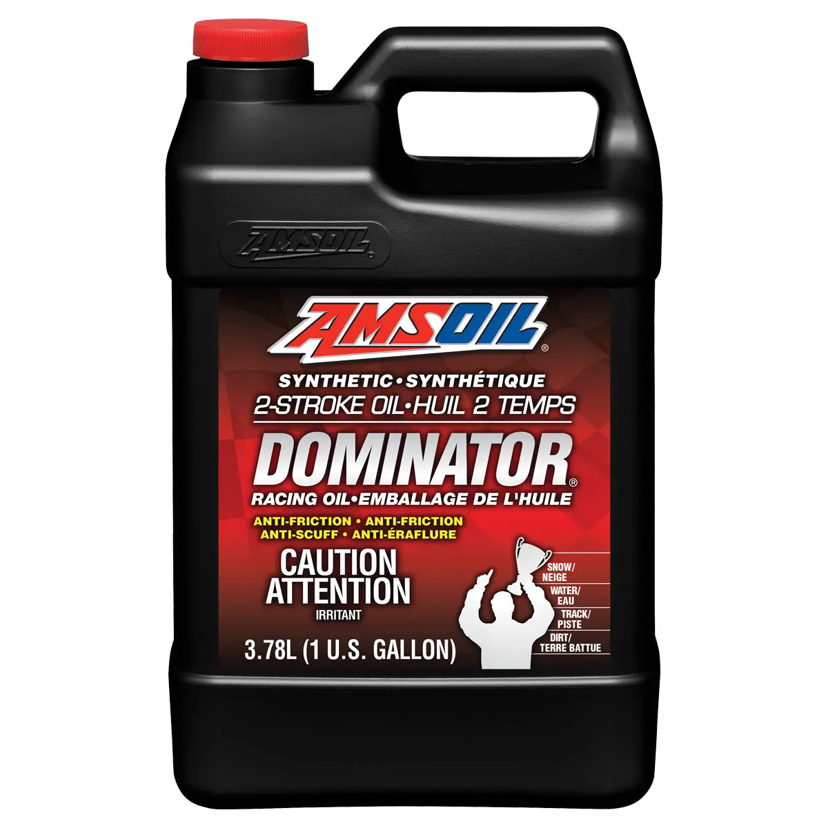 Amsoil Dominator 100% Synthetic 2-Stroke Racing Oil 3.78 Liter Jug 1