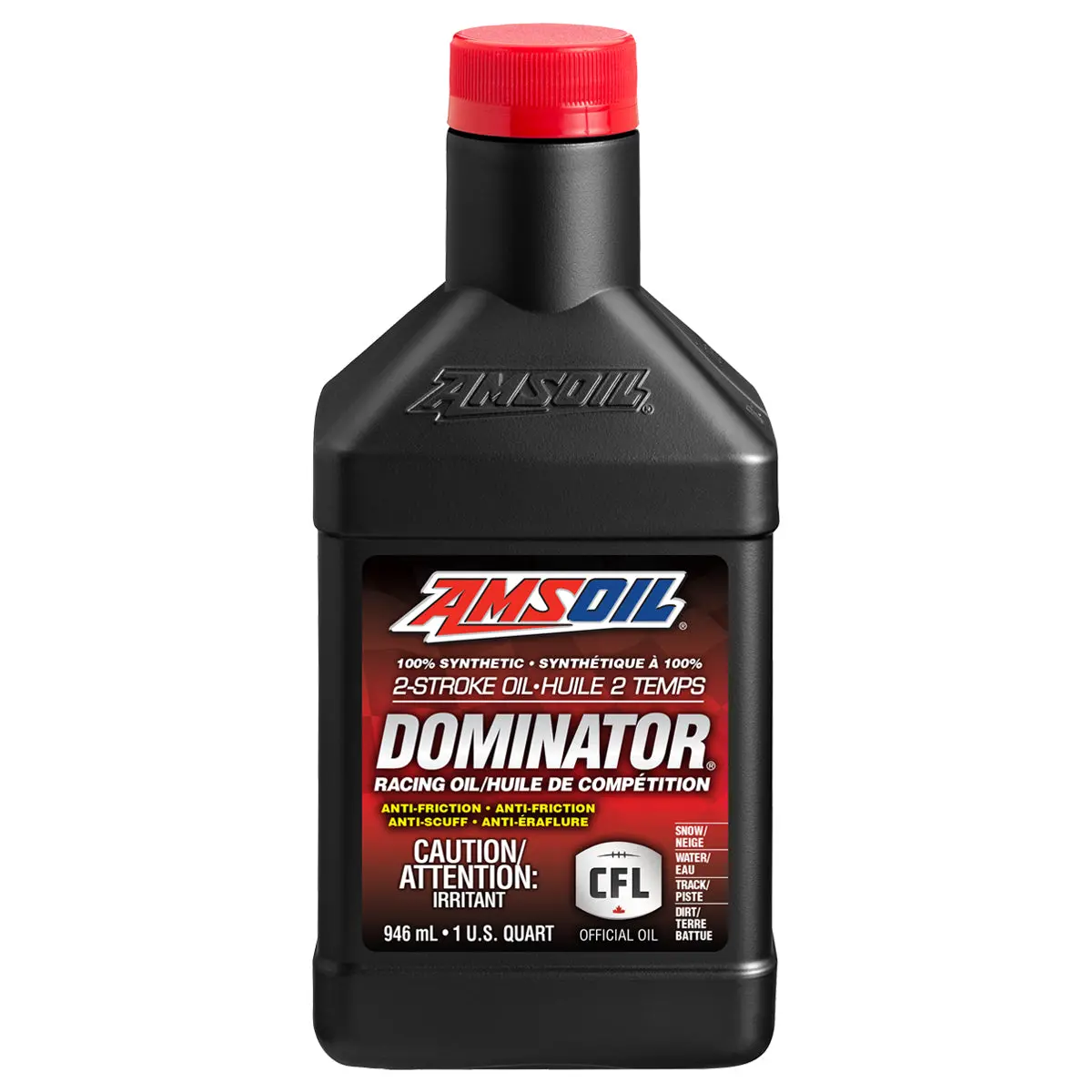 Amsoil Dominator 100% Synthetic 2-Stroke Racing Oil 946 Ml Bottle 1