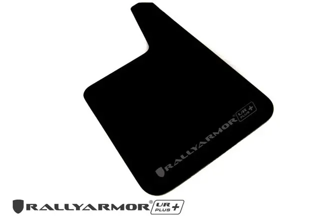 Rally Armor Universal Fit (No Hardware) Ur Plus Black Ur Mud Flap W/ Grey Logo 1
