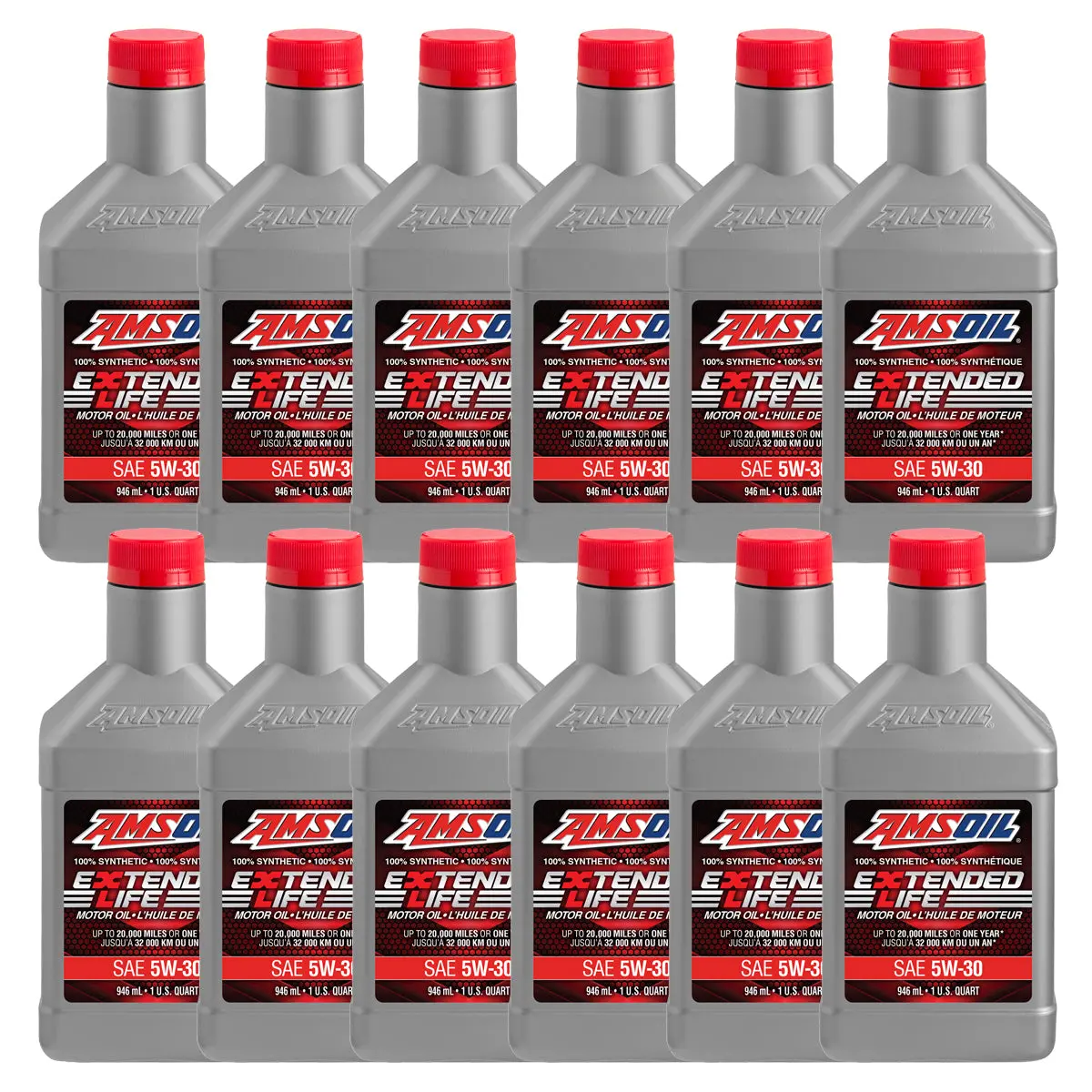 Amsoil Extended-Life 5W-30 100% Synthetic Motor Oil Case Of 12 1