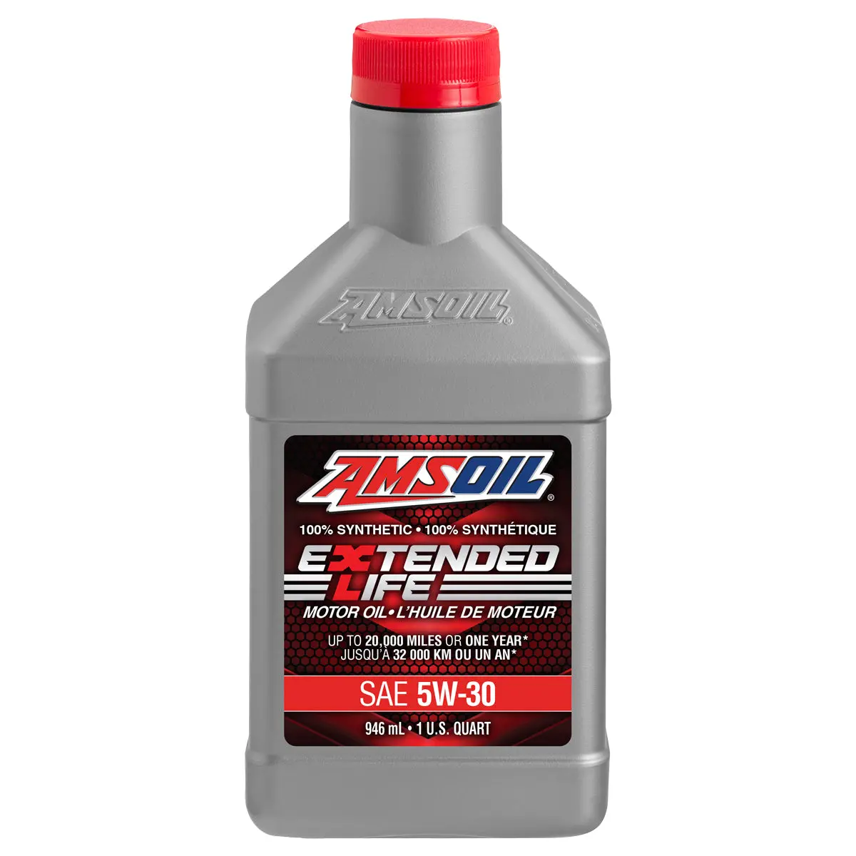 Amsoil Extended-Life 5W-30 100% Synthetic Motor Oil 946 Ml Bottle 1
