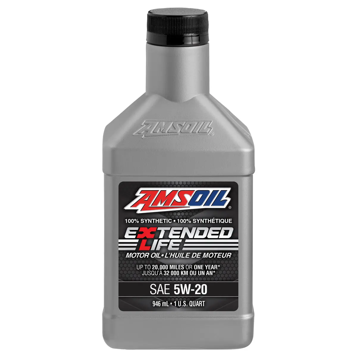 Amsoil Extended-Life 5W-20 100% Synthetic Motor Oil 946 Ml Bottle 1