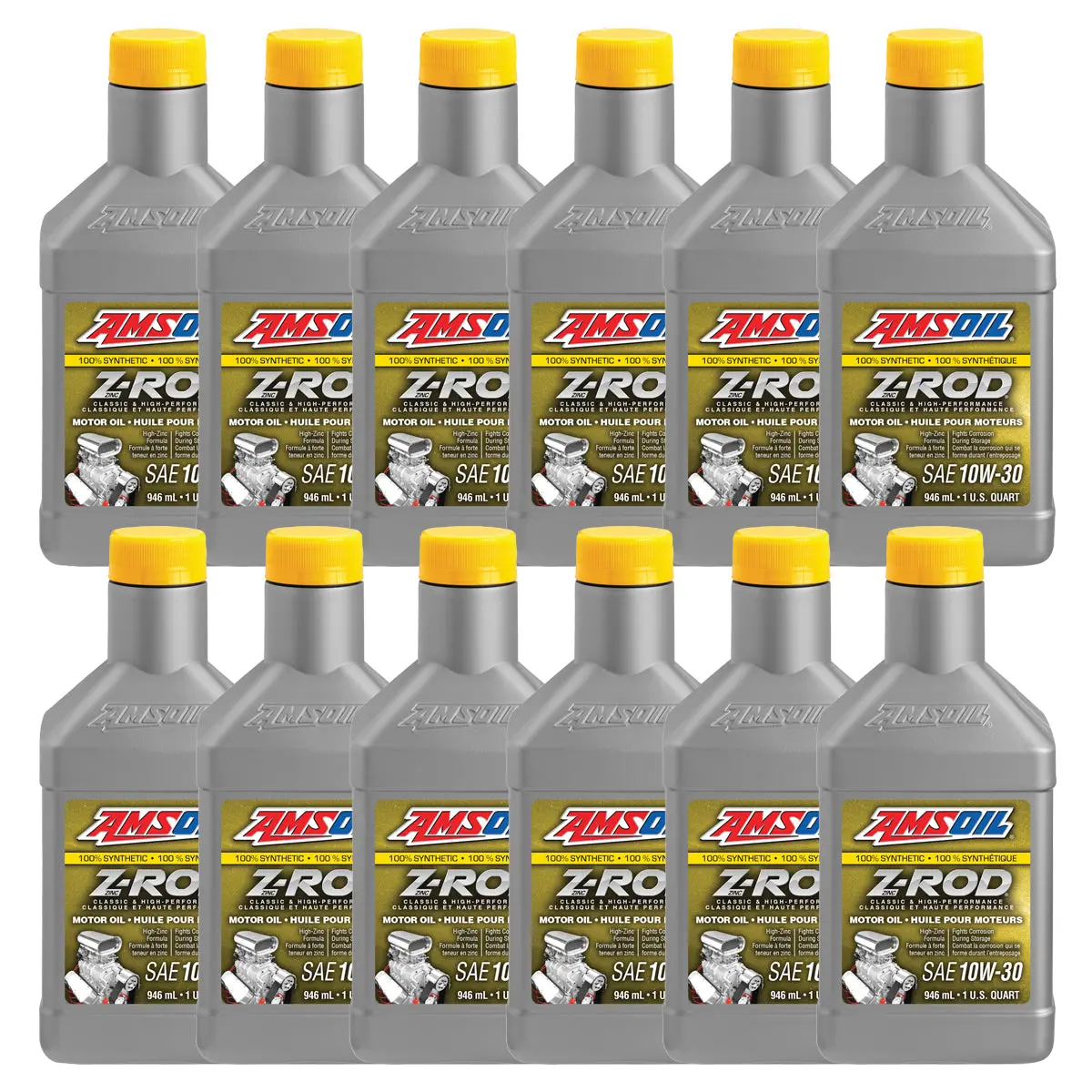 Amsoil Z-Rod 10W-30 100% Synthetic Motor Oil Case Of 12 1