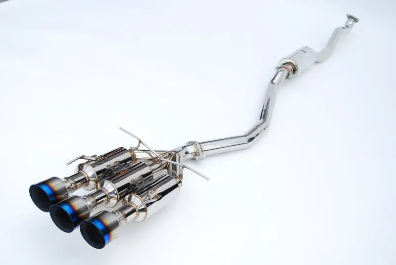 Invidia Gemini Cat-Back Exhaust System For 2017+ Honda Civic Si Sedan – Triple Titanium Tips 1