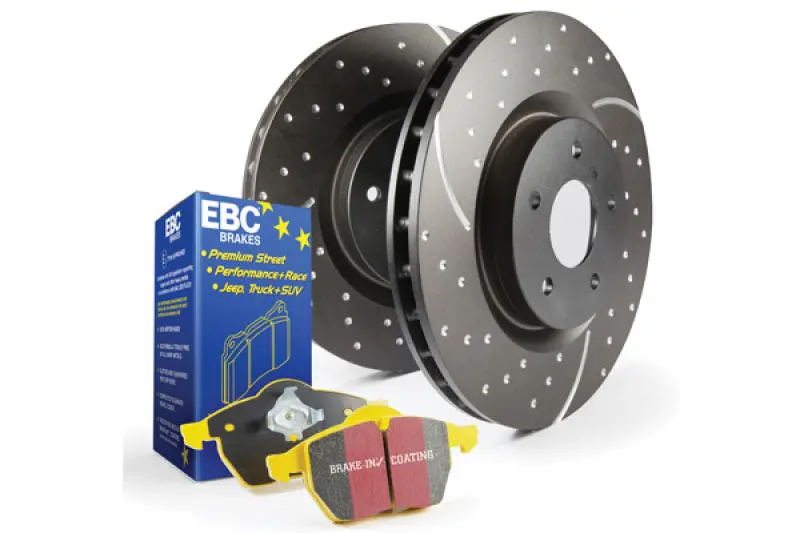 Ebc Yellowstuff S5 High-Performance Brake Kit – Pads And Gd Grooved Rotors 1