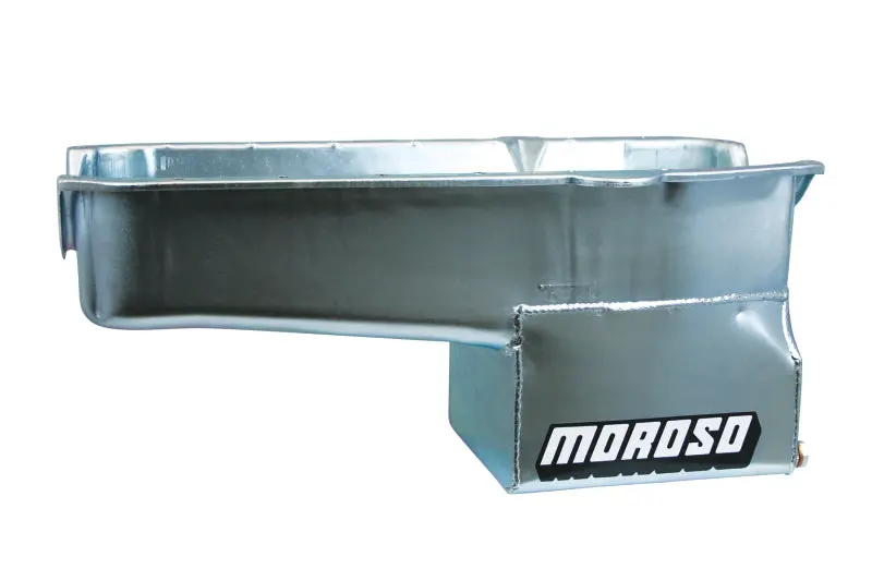 Moroso 7-Quart Steel Wet Sump Oil Pan For 1980–1985 Chevrolet Small Block V8 (Passenger-Side Dipstick) 1