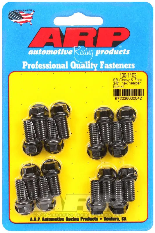 Arp 3/8In Hex Header Bolt Kit – Engineered For Big Block Chevy And Ford Applications 1