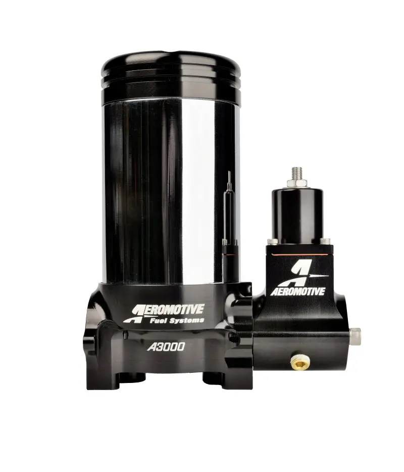 Aeromotive A3000 Drag Race Fuel Pump And Regulator – Carbureted Systems (Pre-Filter Not Included) 1