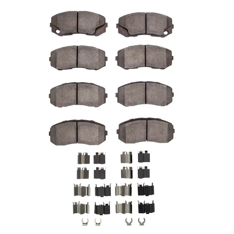 R1 Optimum Oe Brake Pad & Hardware Kit – Front And Rear, Compatible With 2005–2011 Freightliner Fl360 (Mexico Market) 1