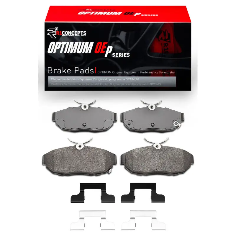 R1 Optimum Rear Brake Pad & Hardware Kit For 2012–2014 Ford Mustang 1