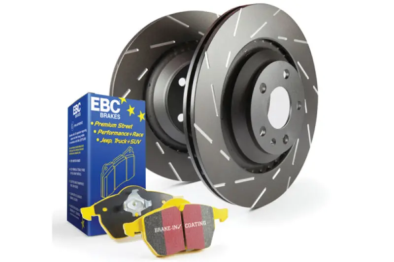 Ebc Yellowstuff Performance Brake Pads & Usr Slotted Rotors — Complete Front Or Rear Upgrade Kit 1