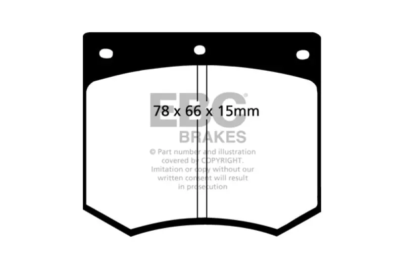 Ebc Redstuff Front Brake Pads For 1975–1986 Ac 3000 Turbo 1