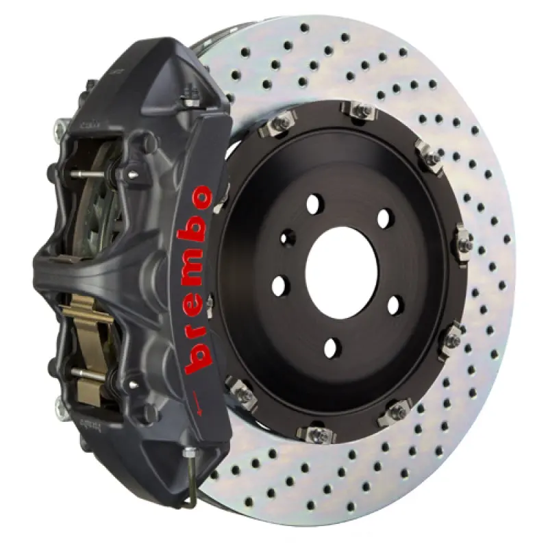 Brembo Gt Bbk For 2006–2013 Corvette Z06 – Front Drilled Rotors, Black Calipers 1