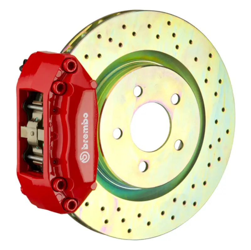 Brembo Gt Big Brake Kit – Front, 4-Piston Calipers & Drilled 330X28Mm Rotors For 2004–2008 Mazda6 / 2006–2008 Ford Fusion 1