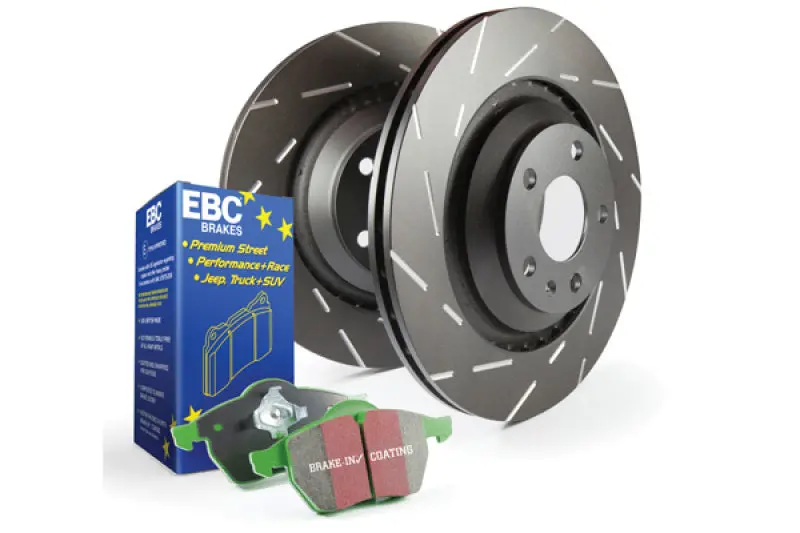 Ebc S2 Brake Kit – Greenstuff Pads And Usr Slotted Rotors 1