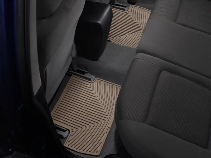 Weathertech Rear Floor Mats For 2010+ Bmw 7-Series (F01) – Tan Rubber 1