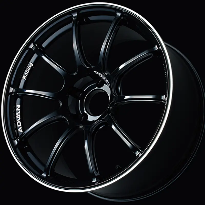 Advan Rzii Performance Wheel – 16X7.0 Inches, +38 Offset, 5X100 Pcd, 63Mm Center Bore, Racing Gloss Black With Accent Ring 1