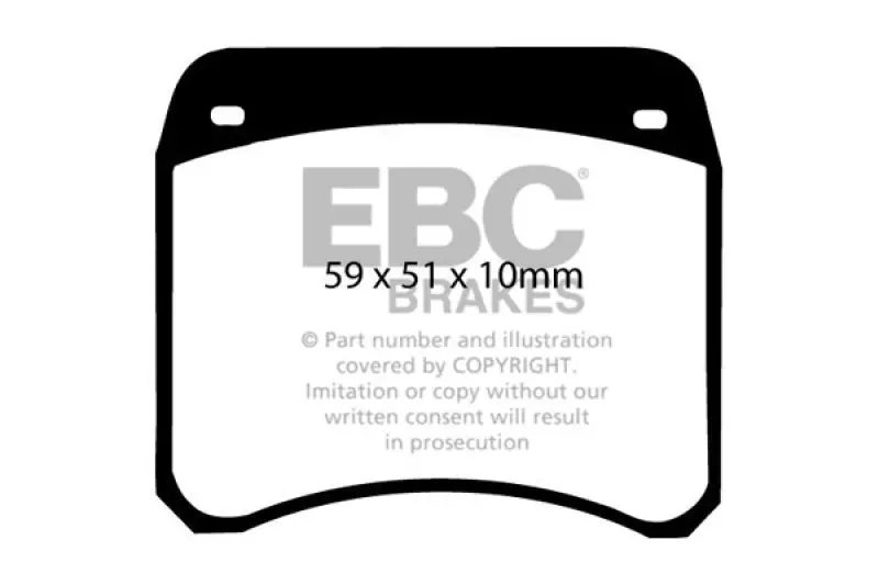 Ebc Greenstuff Front Brake Pads For 1963–1969 Rover Mini Cooper 1