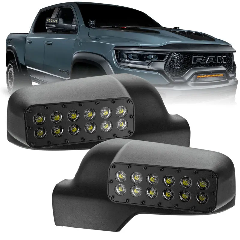 Oracle Led Ditch Lights For 2019–2023 Ram 1500 Crew Cab – Off-Road Side Mirror Mount 1