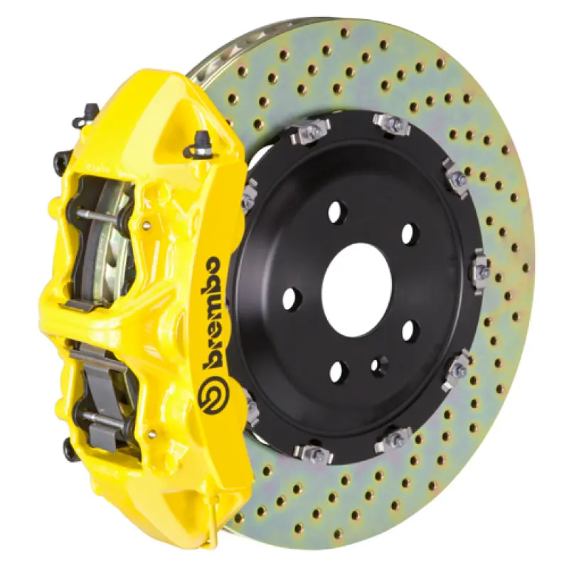 Brembo 19-22 A-Class (Excl Amg) Fr Gt Bbk 6Pis Cast 380X34 2Pc Rotor Drilled-Yellow 1