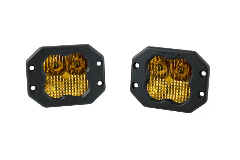 Diode Dynamics Ss3 Pro Abl Yellow Flush-Mount Led Fog Lights – Pair 1