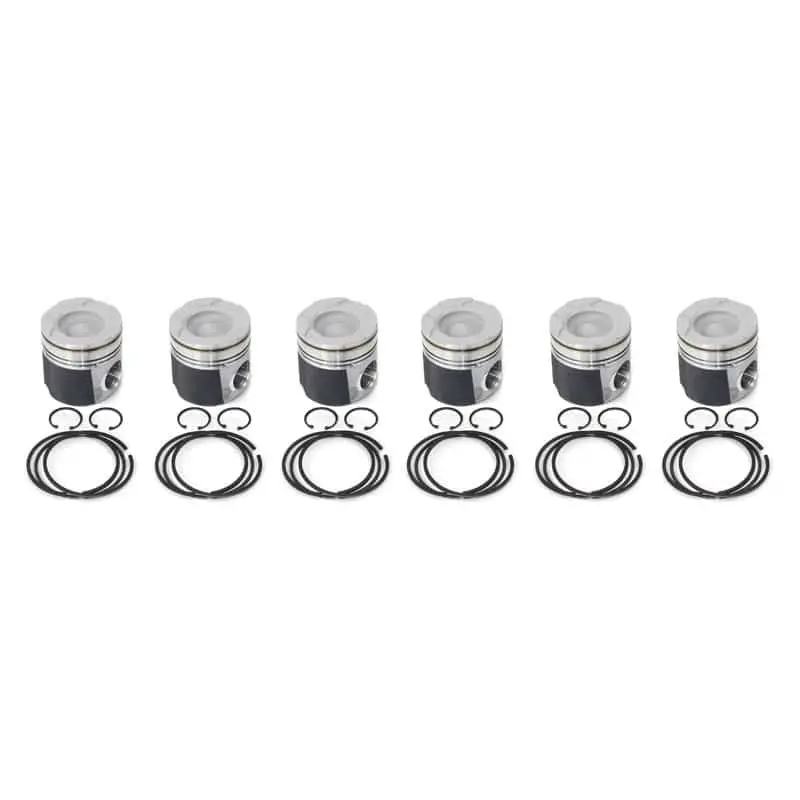 Industrial Injection Mahle Coated Piston Kit – .020″ Oversized For 1998.5–2002 Dodge 24V Cummins 1