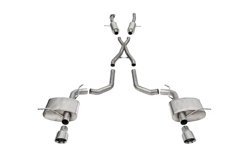 Corsa Sport Cat-Back Exhaust For 2018–2022 Dodge Durango Srt 392 — Dual 2.75" Pipes, 4.5" Polished Tips 1