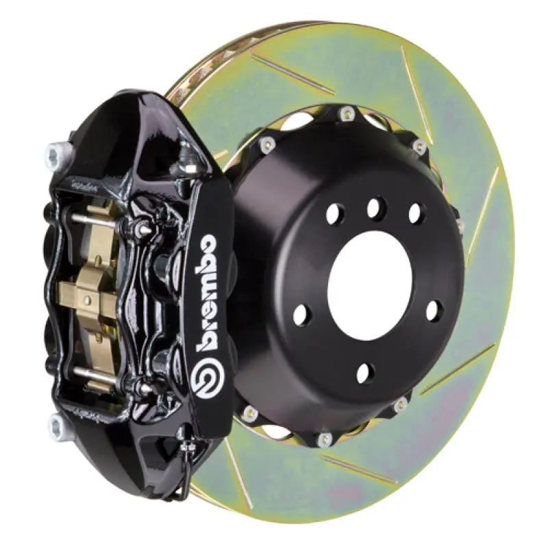 Brembo Gt Big Brake Kit — Rear 4-Piston Calipers With 380X28Mm Two-Piece Slotted Rotors For 2012–2021 Jeep Grand Cherokee Srt8 1