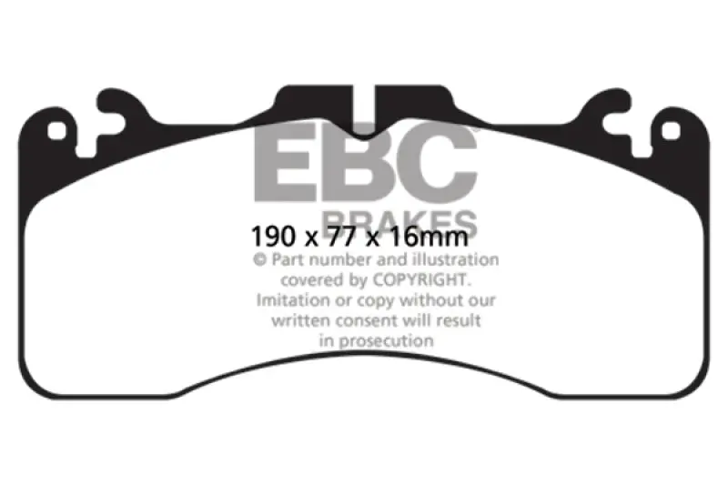 Ebc Redstuff Sport Front Brake Pads For 2009–2017 Lexus Ls460 (4.6L) 1