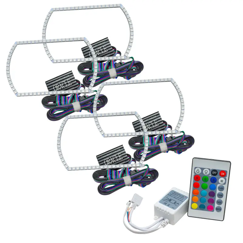 Oracle Colorshift Halo Lighting Kit For 2007–2013 Chevy Silverado – Square Style With Controller 1