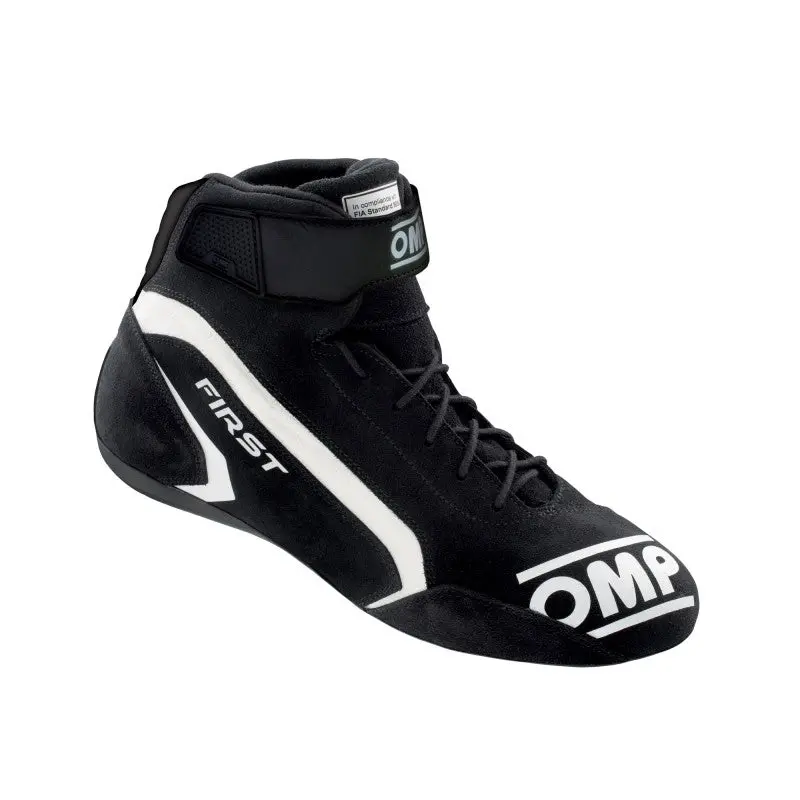 Omp First Racing Shoes – Black, Size 47 (Fia 8856-2018 Certified) 1