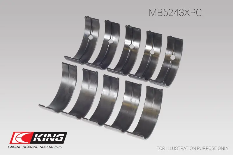 King Performance-Coated Main Bearing Set For Nissan Sr20De/Sr20Det (Std Size) 1