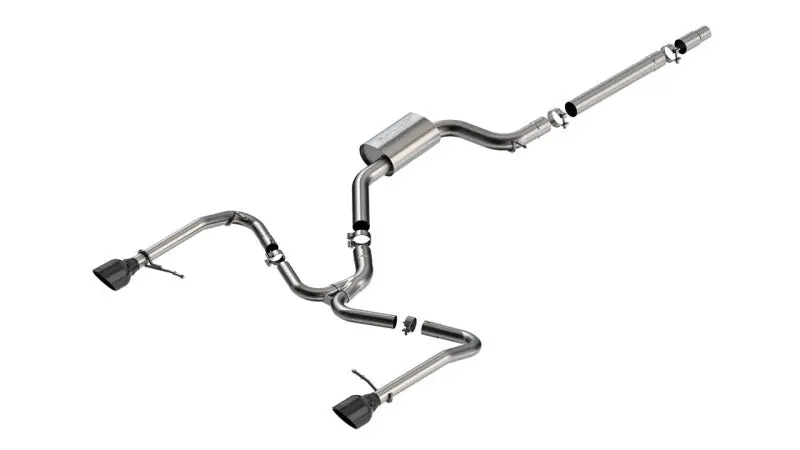 Borla S-Type Cat-Back Exhaust System With 5″ Black Chrome Tips For 2022–2025 Volkswagen Jetta Gli 1