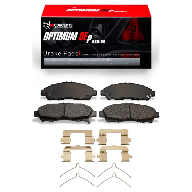R1 Front Brake Pad & Hardware Kit For 2017–2020 Buick Enclave 1