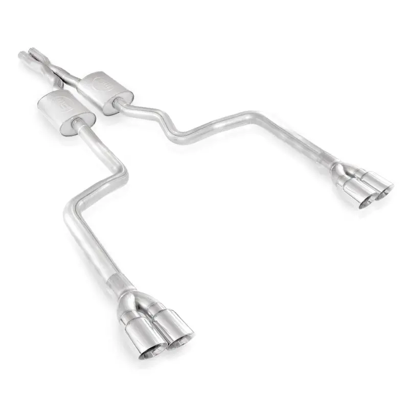 Stainless Works Cat-Back Exhaust System For 2008–2014 Dodge Challenger – 3-Inch X-Pipe, Chambered Mufflers, 3.5-Inch Tips 1