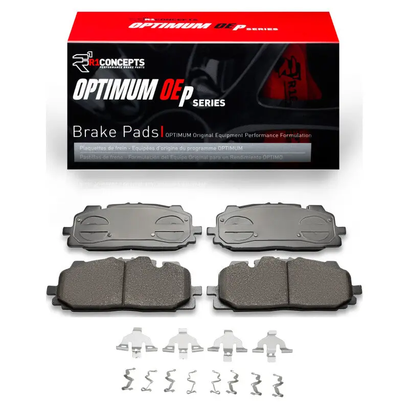 R1 Optimum Front Brake Pad & Hardware Kit For 2017 Audi Q7 1