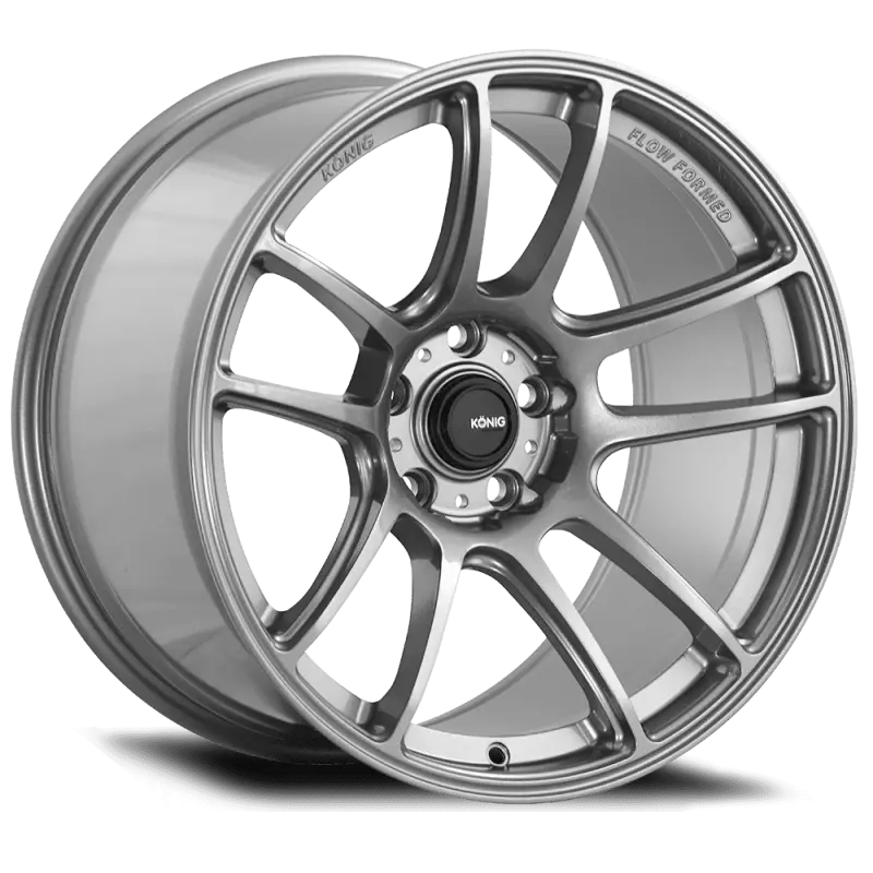 Konig Heliogram 18X8.5 Inch Alloy Wheel – 5X112 Bolt Pattern, +32Mm Offset, Titanium Metallic Finish 1