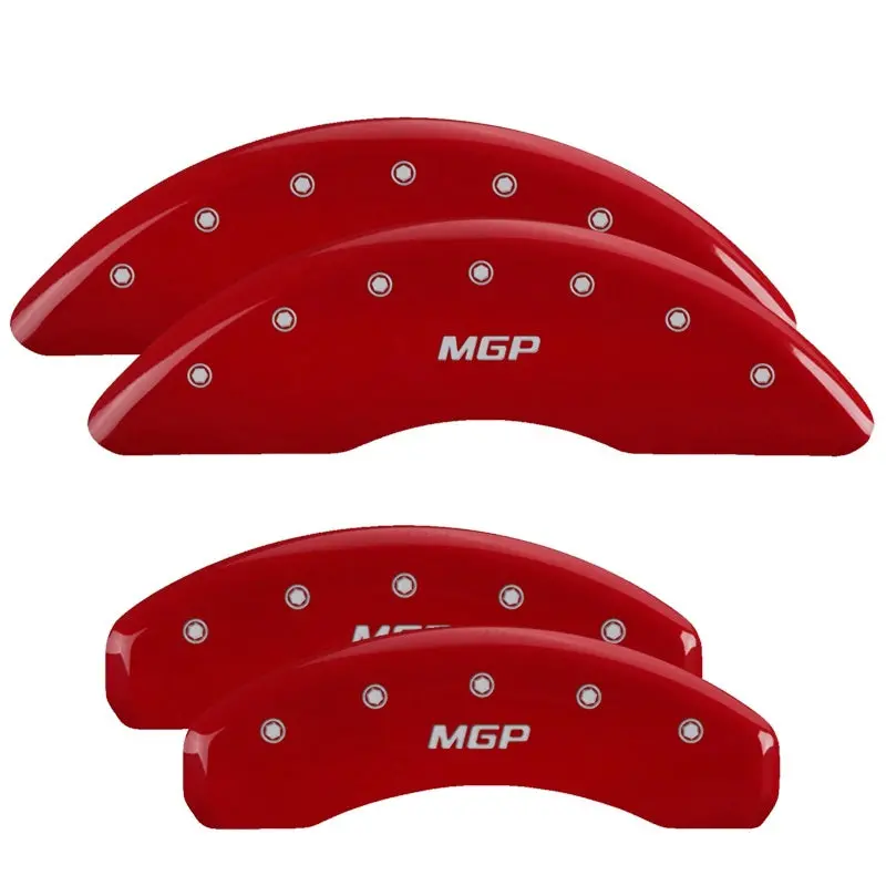 Mgp Engraved 4-Piston Caliper Covers For Chevrolet Camaro Gen 5 – Front And Rear, Yellow Finish With Black Contrast 1